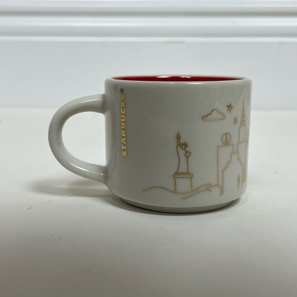 New York NY Starbucks mini Mug Cup DEMI 2oz ORNAMENT You Are Here Collection - Picture 4 of 5